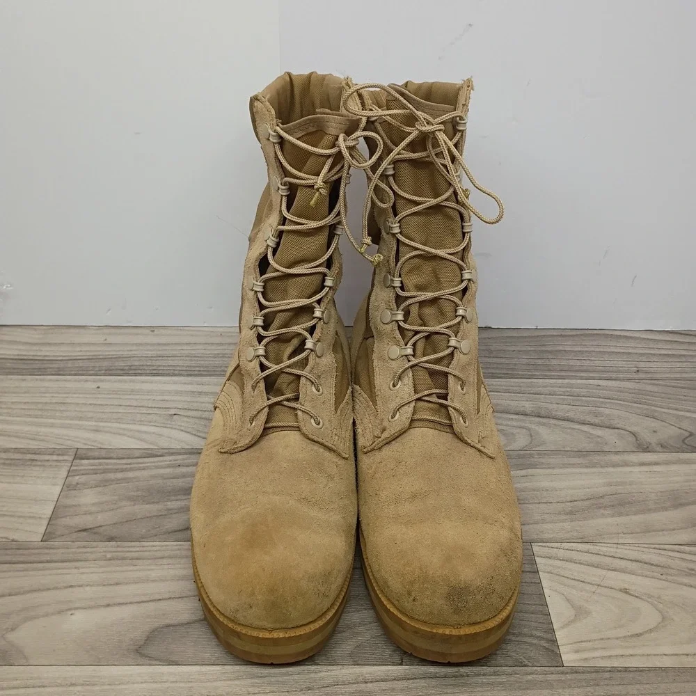 US Military Coyote Hot Weather Combat Boots Vibram Surplus 2003 Men's Size 12 W
